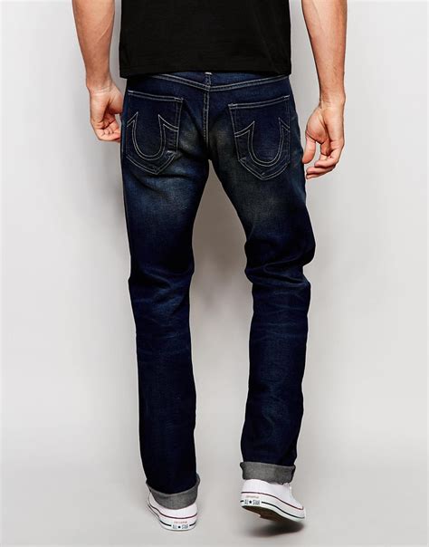 rocco relaxed skinny jeans|true religion rocco jeans blue.